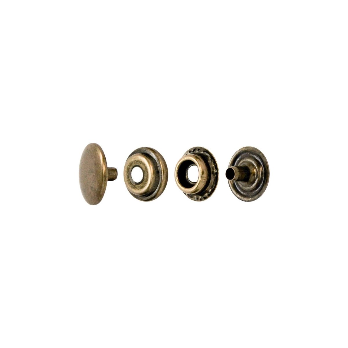 Realeather - 20L Snap Set - 10 Pack - Nickel / 10/pk - The Merri Artist - merriartist.com