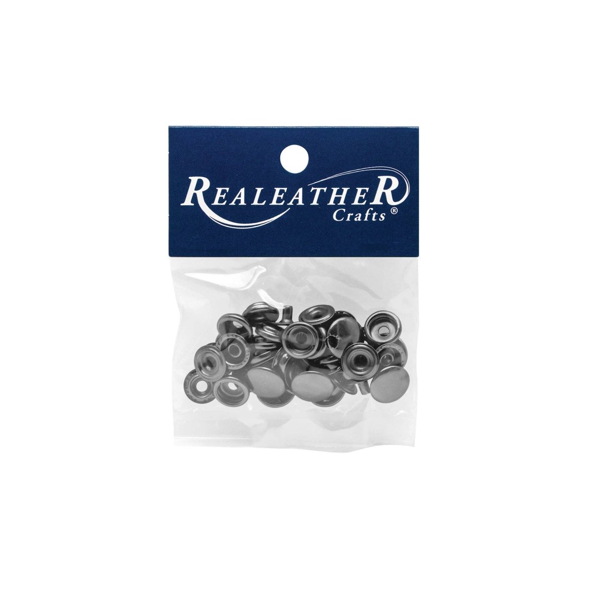 Realeather - 20L Snap Set - 10 Pack - Nickel / 10/pk - The Merri Artist - merriartist.com