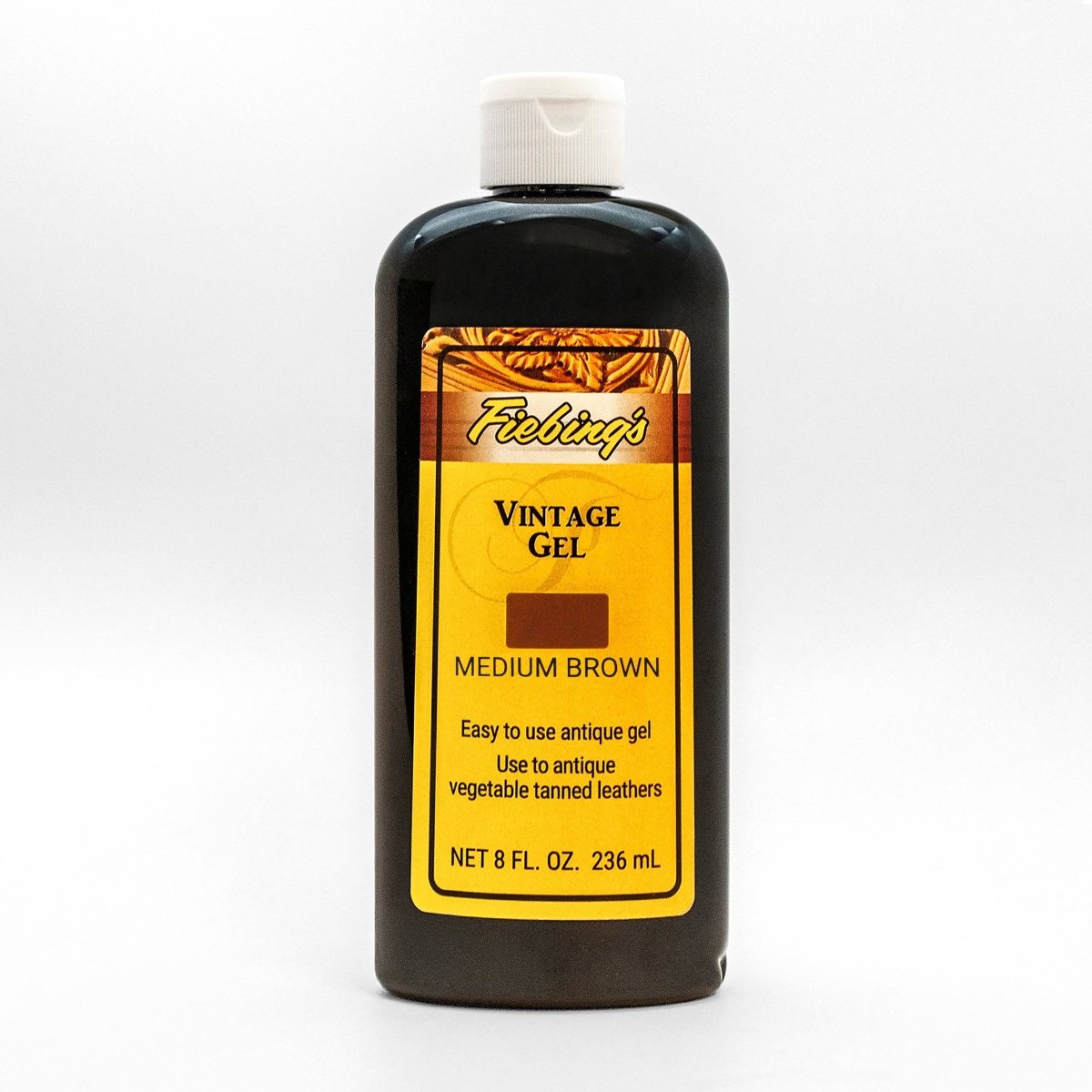 Realeather - Fiebings Vintage Gel - Antique Black / 8 oz. - The Merri Artist - merriartist.com