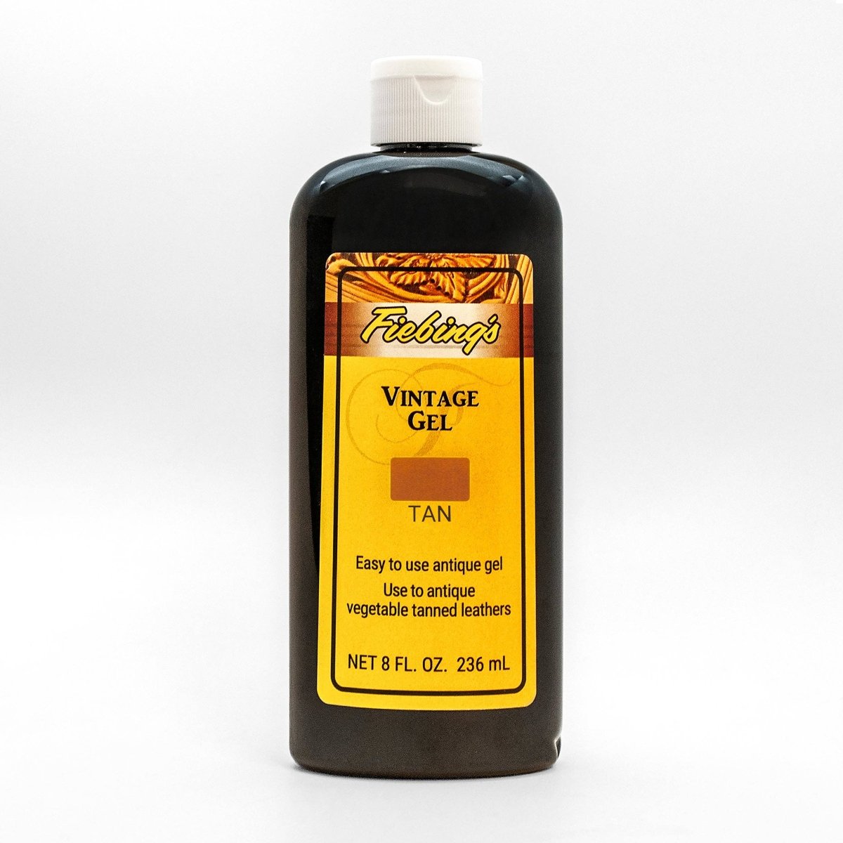 Realeather - Fiebings Vintage Gel - Antique Black / 8 oz. - The Merri Artist - merriartist.com