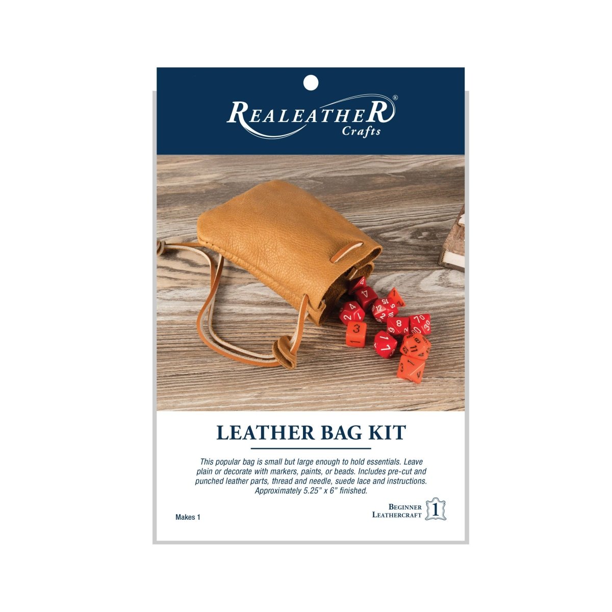 Realeather - Leather Bag Kit - Golden Tan - The Merri Artist - merriartist.com
