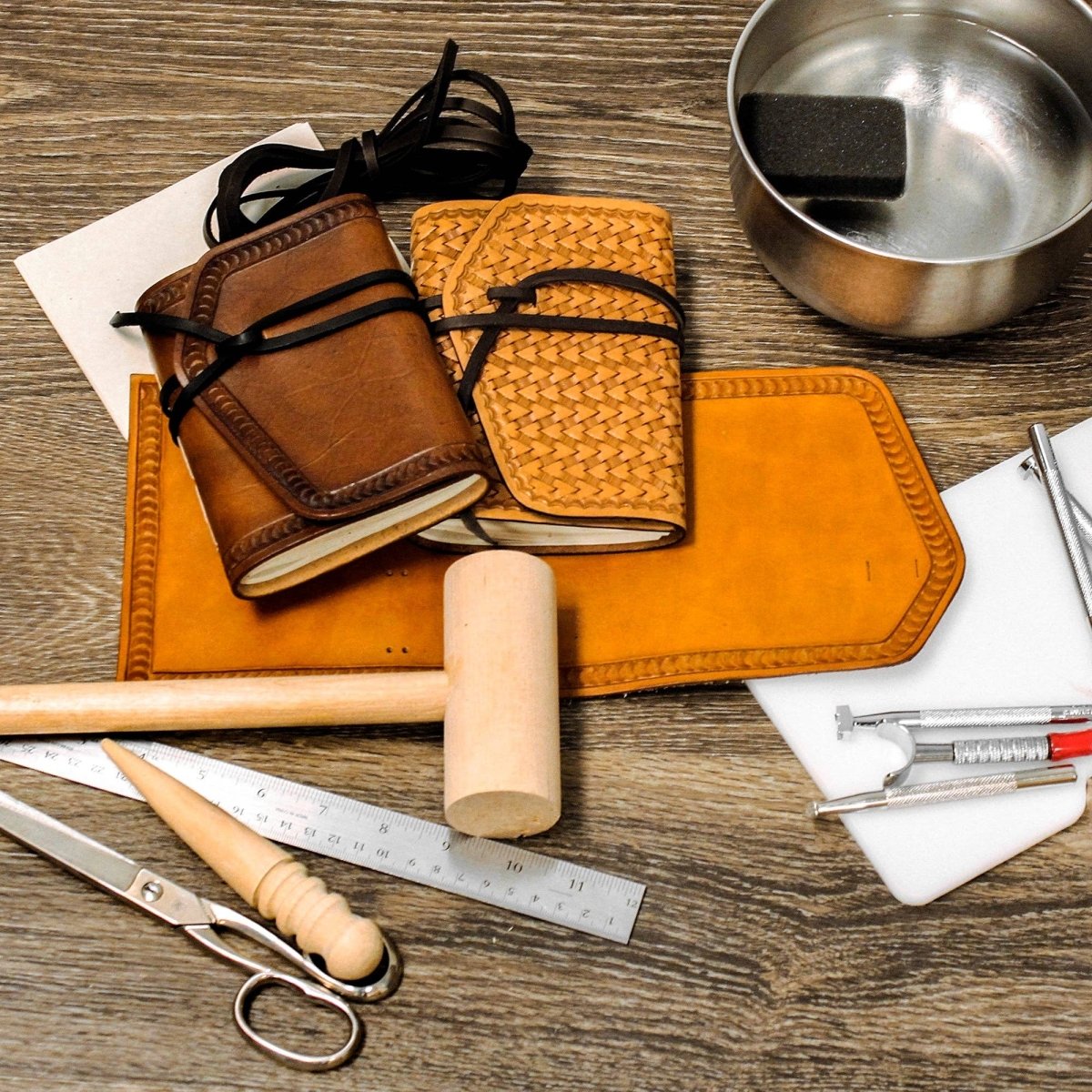 Realeather - Leather Journal Kit - Natural - The Merri Artist - merriartist.com