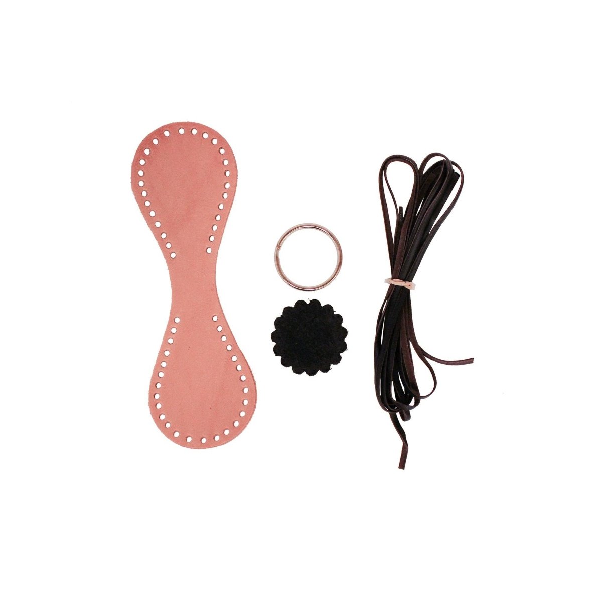 Realeather - Leather Key Fob - Plain Leather 1/pk - The Merri Artist - merriartist.com