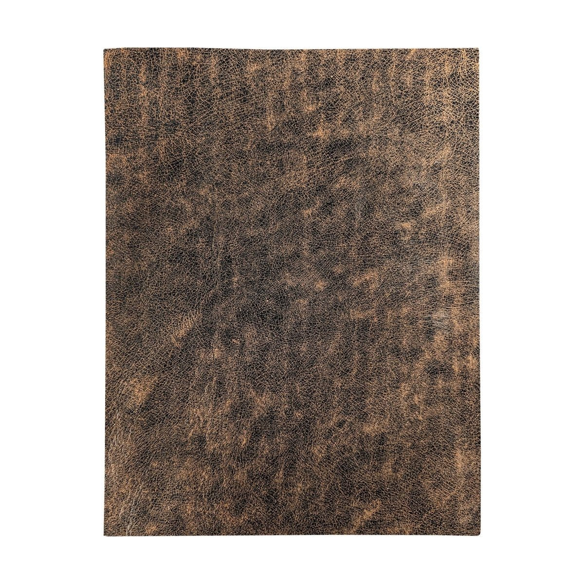 Realeather - Leather Trim Piece, 8.5" x 11", Bomber - Bomber Brown - The Merri Artist - merriartist.com