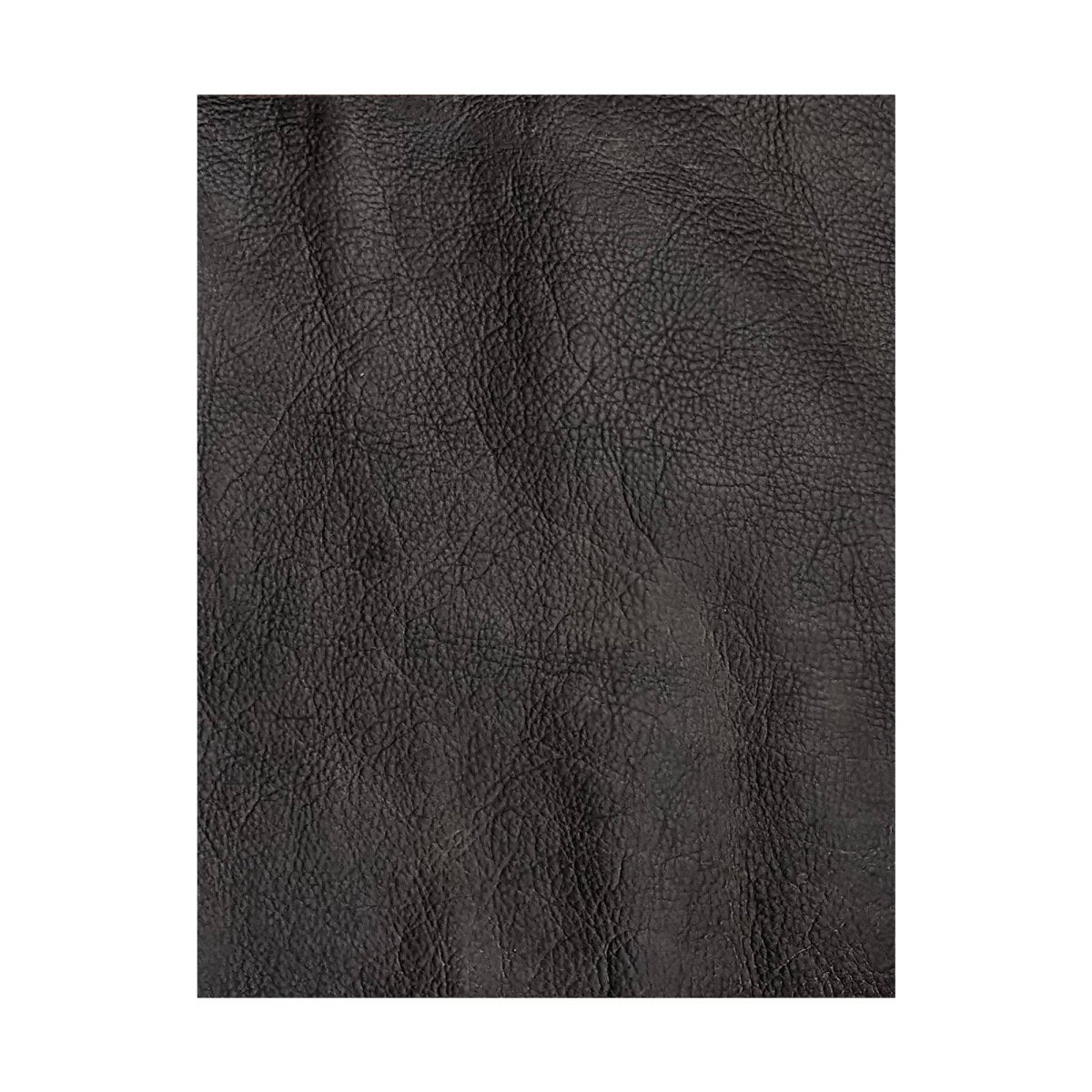 Realeather - Leather Trim Piece, 8.5" x 11", Bomber - Grizzly Black - The Merri Artist - merriartist.com