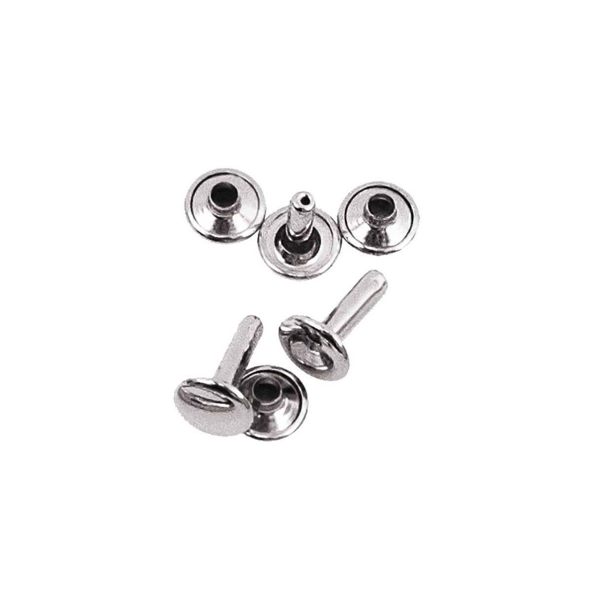 Realeather - Rivets, Large, 100pk - Nickel - The Merri Artist - merriartist.com