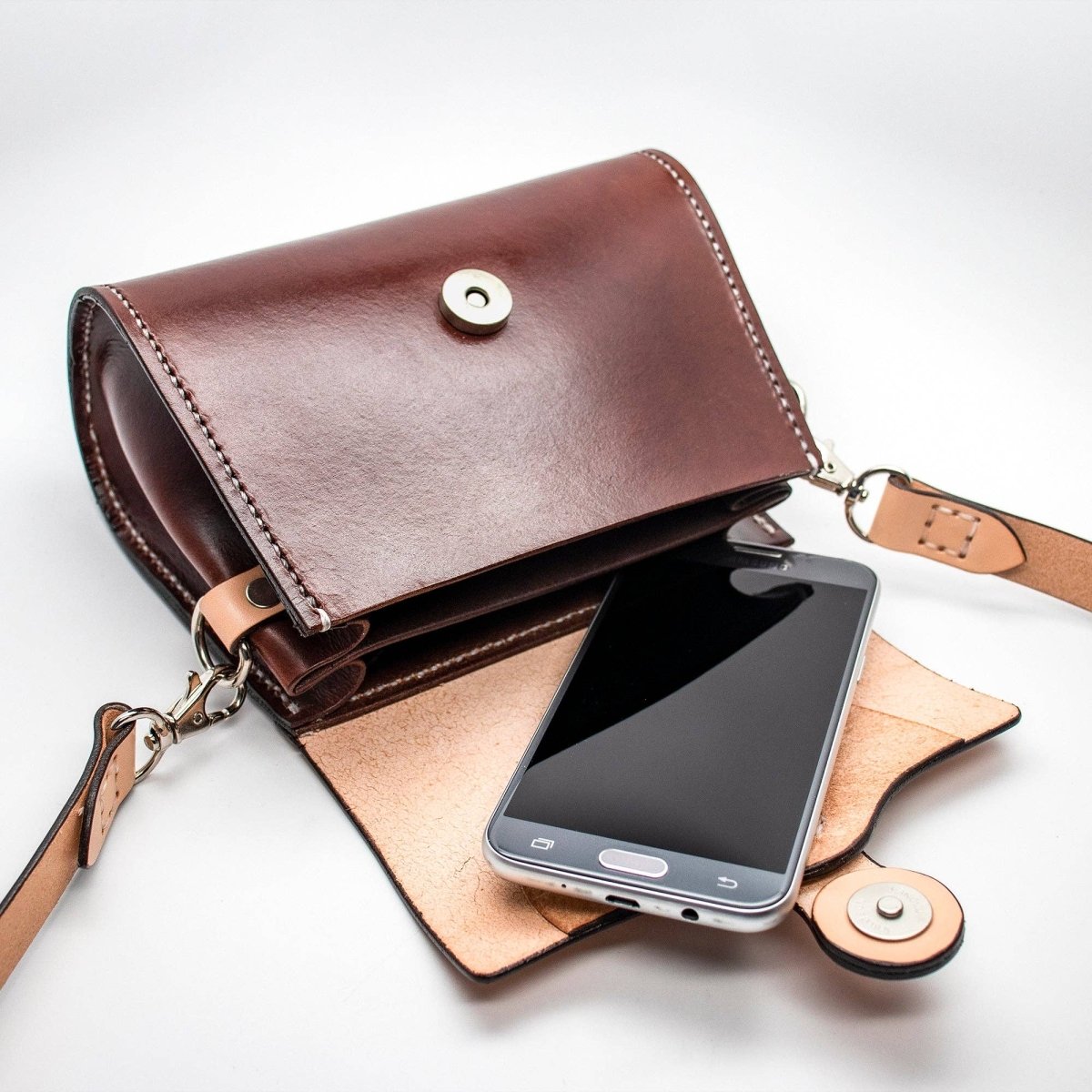 Realeather - Silver Edition, Derby Shoulder Bag Kit - Natural - The Merri Artist - merriartist.com
