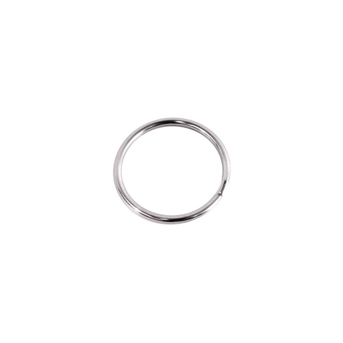 Realeather - Split Key Rings, 1.25", 10pk - Nickel - The Merri Artist - merriartist.com