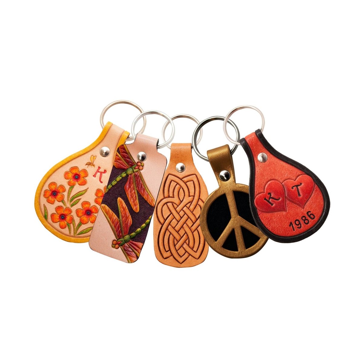 Realeather - Split Key Rings, 1.25", 10pk - Nickel - The Merri Artist - merriartist.com