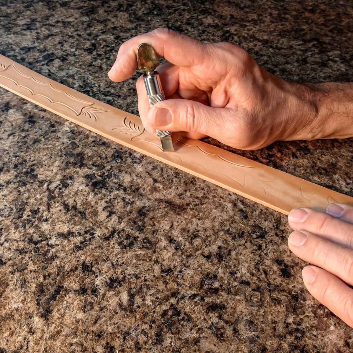 Realeather - Veg - Tan Belt Blank - Natural - The Merri Artist - merriartist.com