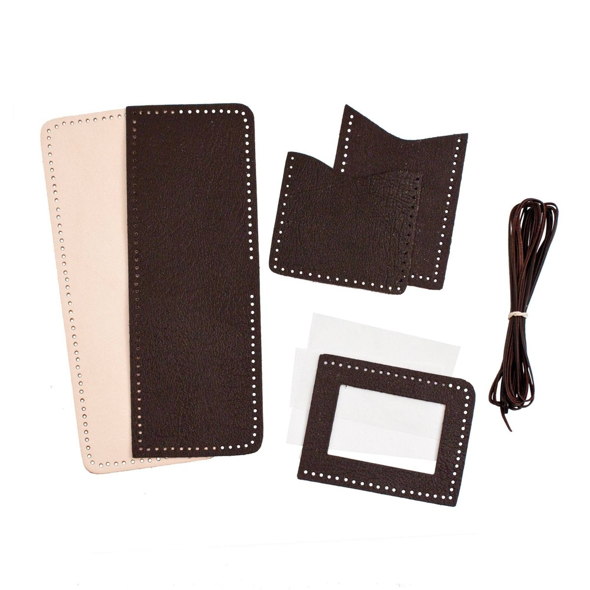 Realeather - Youth Billfold Kit - Natural - The Merri Artist - merriartist.com
