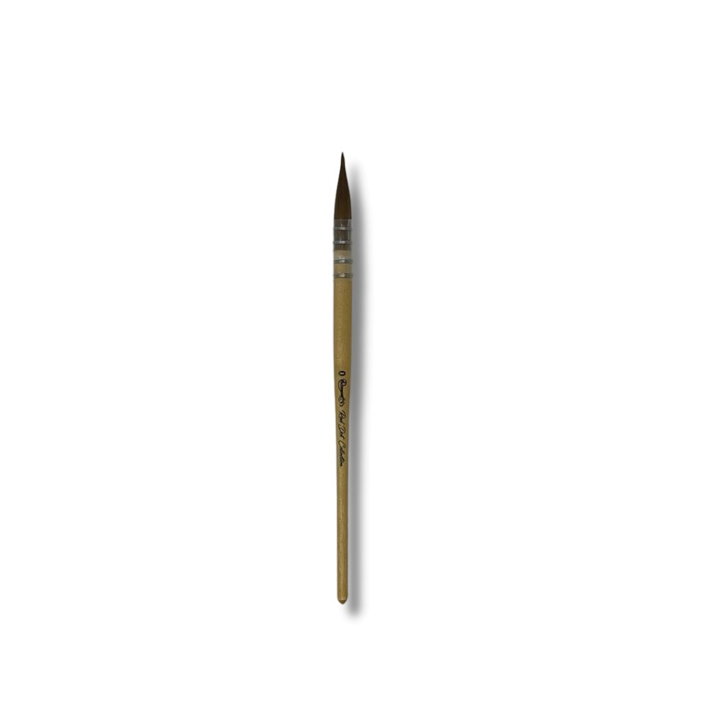 Rosemary & Co - Short Handle - Red Dot Synthetic Sable, Quill Mop #0