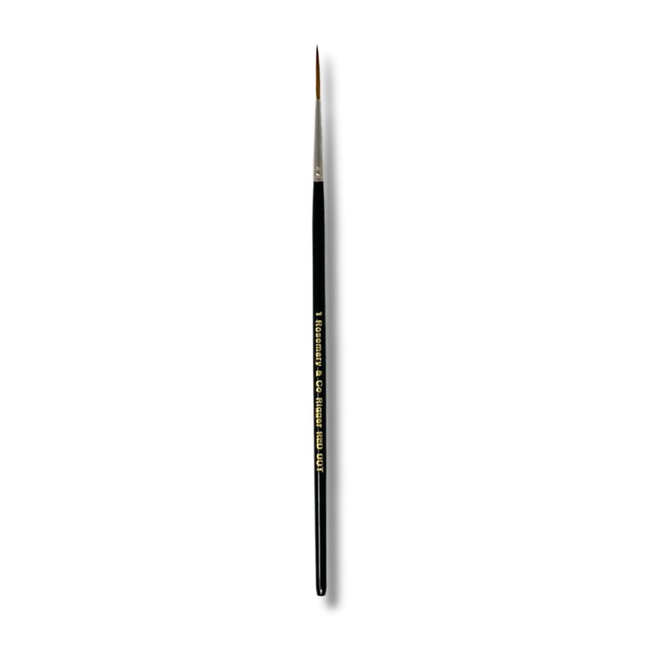 Rosemary & Co - Short Handle - Red Dot Synthetic Sable, Rigger #1