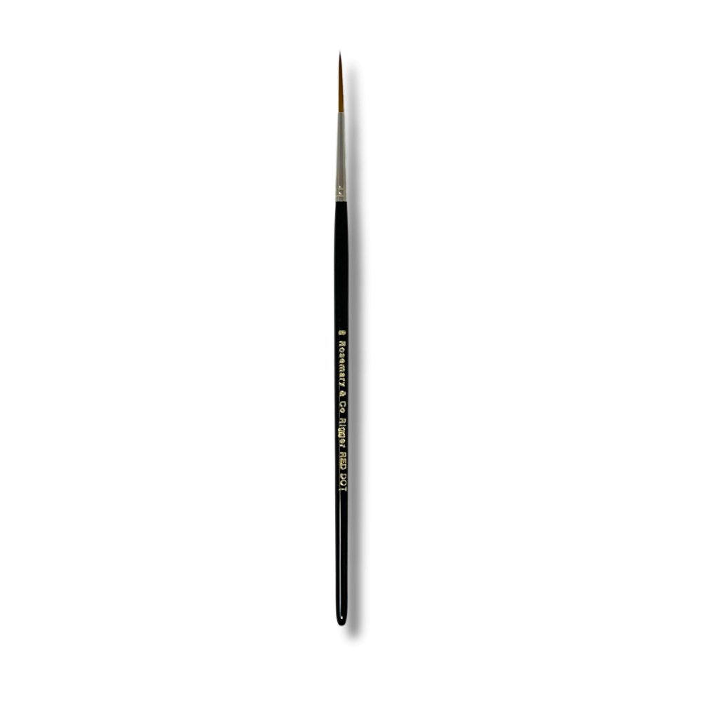 Rosemary & Co - Short Handle - Red Dot Synthetic Sable, Rigger #2