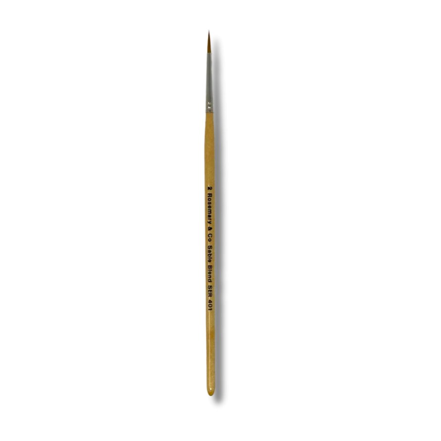 Rosemary & Co - Short Handle - Series 401 Pointed Sable Mixture #2