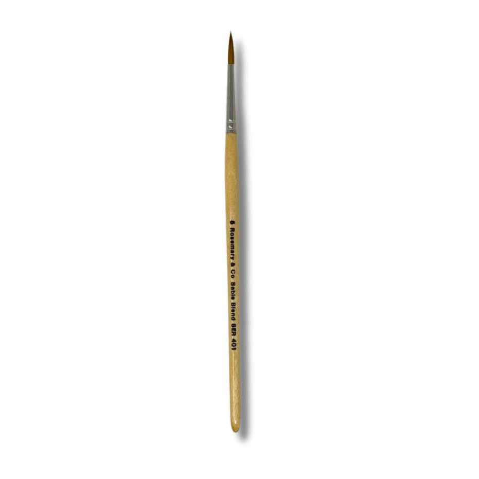 Rosemary & Co - Short Handle - Series 401 Pointed Round Sable Mixture #5