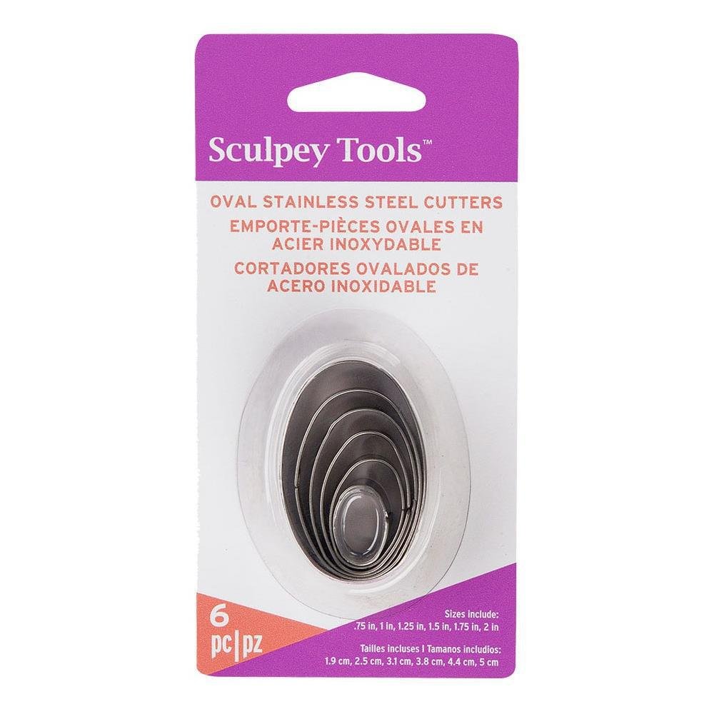 Sculpey Premo Graduated Cutter Set - 6 Cutters - Ovals - The Merri Artist - merriartist.com