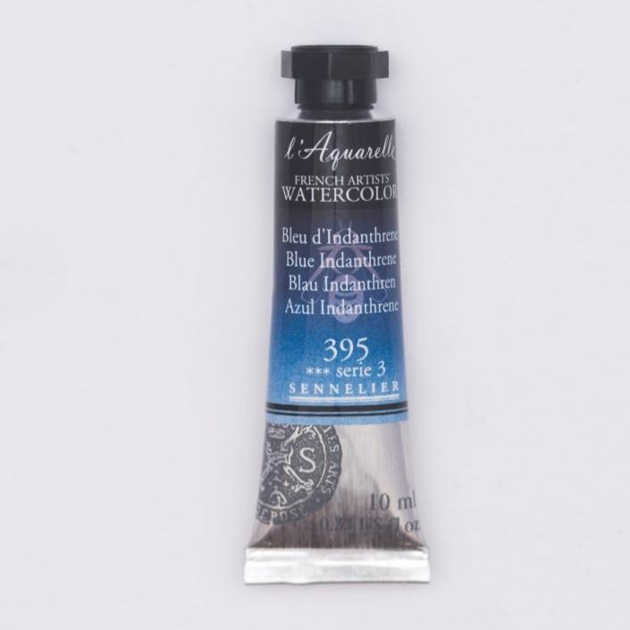 Sennelier French Artists Watercolor - 10ml Tube - Blue Indanthrene - The Merri Artist - merriartist.com