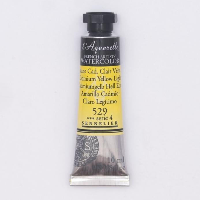 Sennelier French Artists Watercolor - 10ml Tube - Cadmium Yellow Light S4 - The Merri Artist - merriartist.com