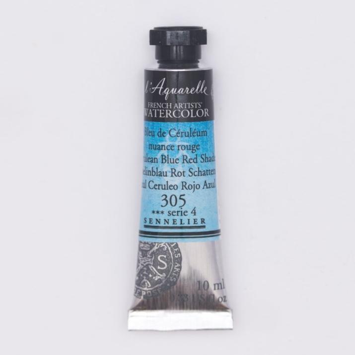 Sennelier French Artists Watercolor - 10ml Tube - Cerulean Blue Red Shade - The Merri Artist - merriartist.com