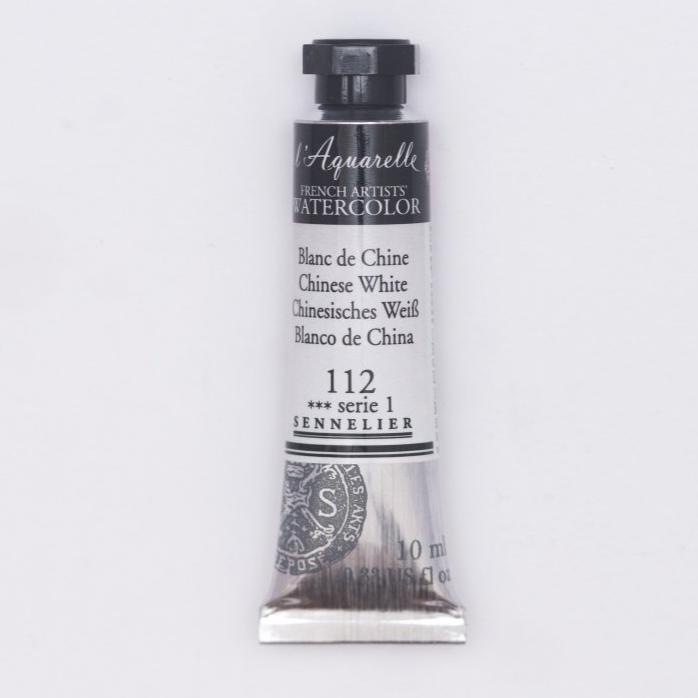 Sennelier French Artists Watercolor - 10ml Tube - Chinese White - The Merri Artist - merriartist.com
