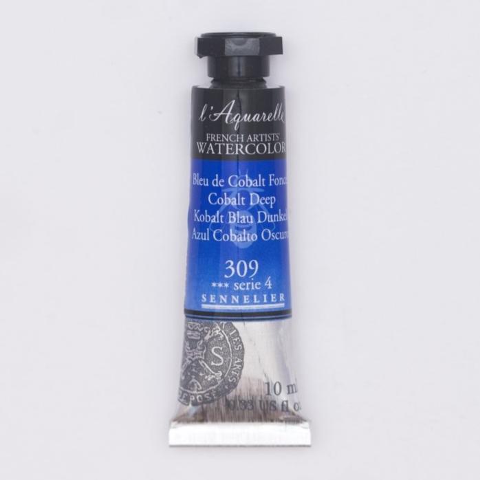 Sennelier French Artists Watercolor - 10ml Tube - Cobalt Deep - The Merri Artist - merriartist.com