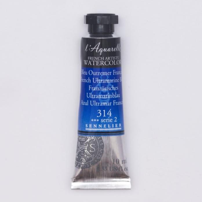 Sennelier French Artists Watercolor - 10ml Tube - French Ultramarine Blue - The Merri Artist - merriartist.com
