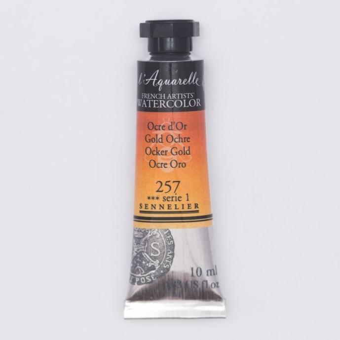 Sennelier French Artists Watercolor - 10ml Tube - Gold Ochre - The Merri Artist - merriartist.com