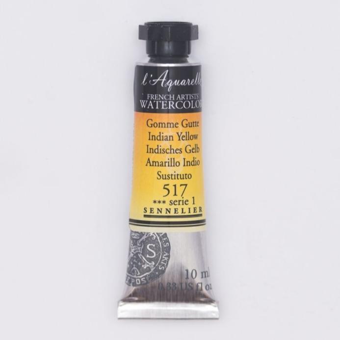 Sennelier French Artists Watercolor - 10ml Tube - Indian Yellow - The Merri Artist - merriartist.com
