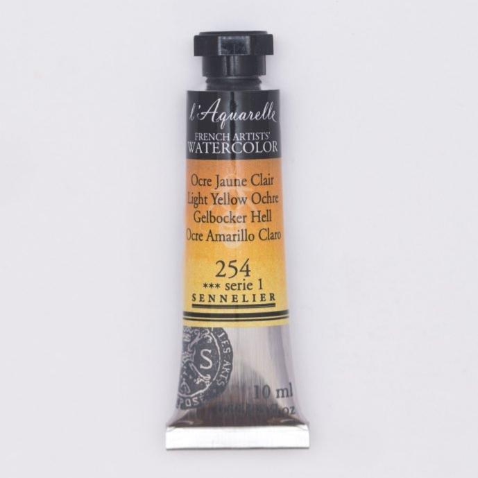 Sennelier French Artists Watercolor - 10ml Tube - Light Yellow Ochre - The Merri Artist - merriartist.com