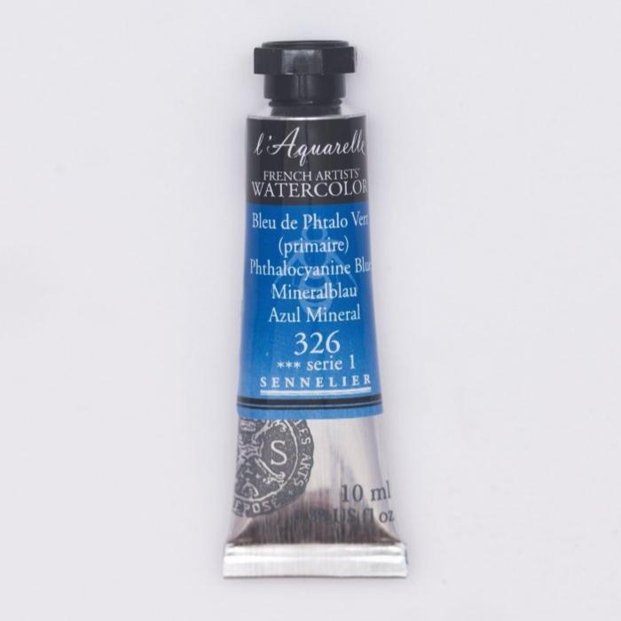 Sennelier French Artists Watercolor - 10ml Tube - Phthalo Blue - The Merri Artist - merriartist.com