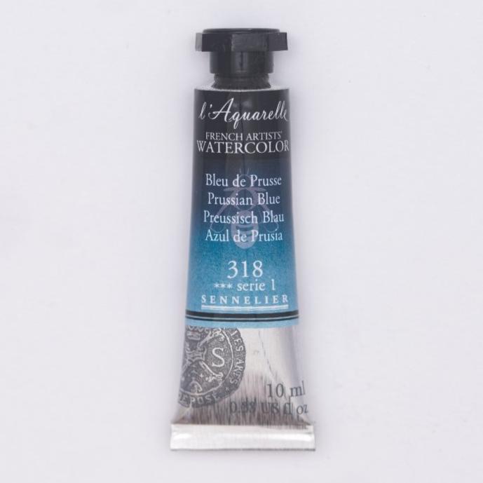 Sennelier French Artists Watercolor - 10ml Tube - Prussian Blue - The Merri Artist - merriartist.com