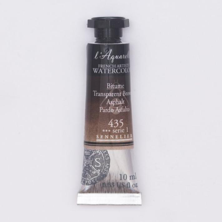Sennelier French Artists Watercolor - 10ml Tube - Transparent Brown c91 - The Merri Artist - merriartist.com