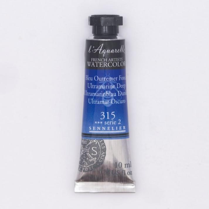 Sennelier French Artists Watercolor - 10ml Tube - Ultramarine Deep - The Merri Artist - merriartist.com