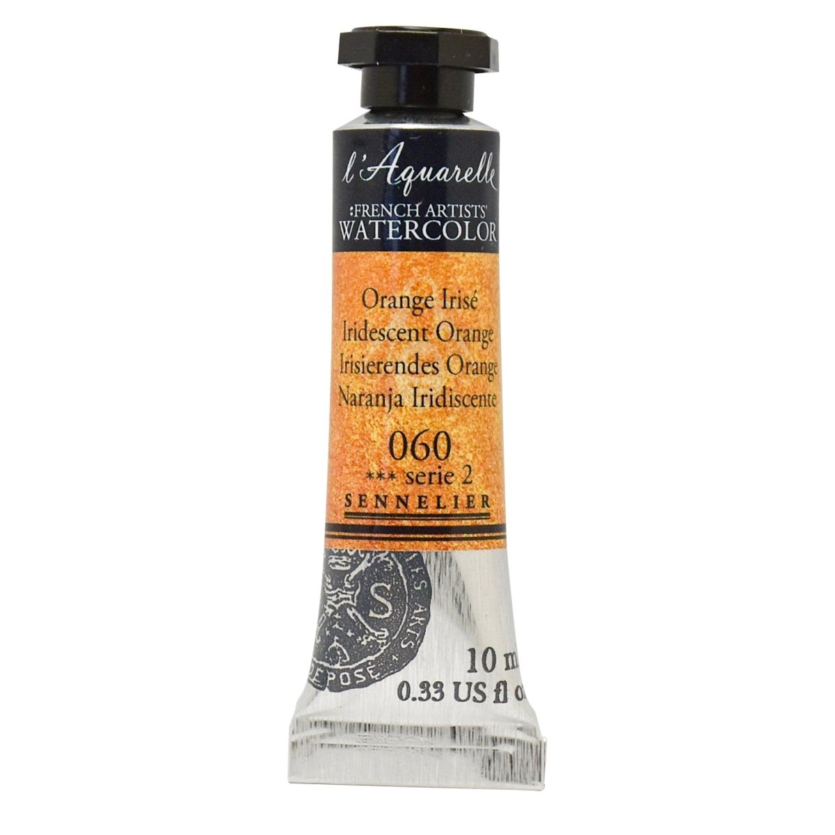 Sennelier French Artists Watercolors - 10ml Tube - Iridescent Orange - The Merri Artist - merriartist.com
