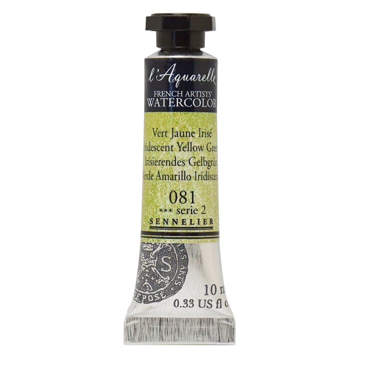 Sennelier French Artists Watercolors - 10ml Tube - Iridescent Yellow Green - The Merri Artist - merriartist.com