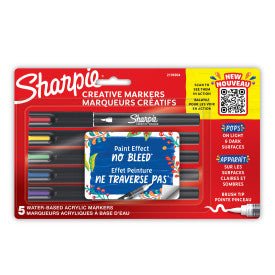 Sharpie Creative Markers Sets, Brush Tip - 5 Color Assorted Set - The Merri Artist - merriartist.com