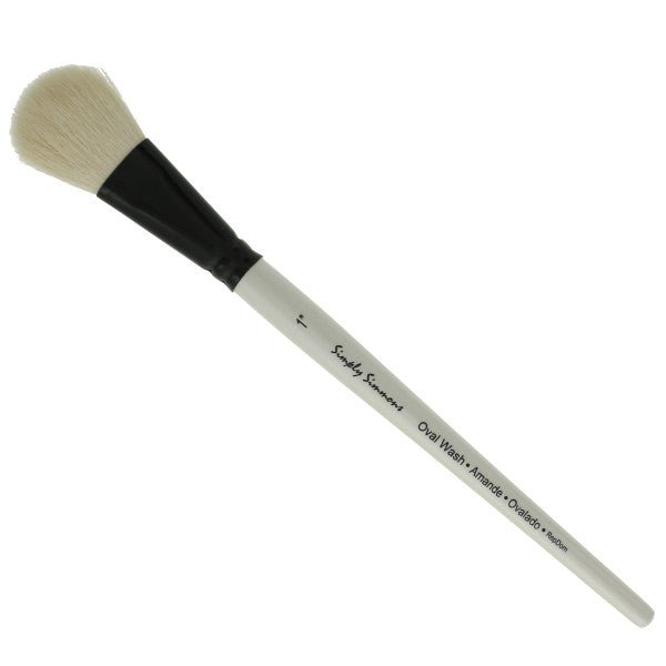 Simply Simmons Oval - White Goat 1" - The Merri Artist - merriartist.com