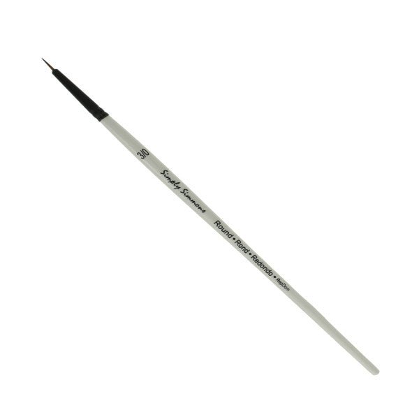 Simply Simmons Short Handle Brush - Round 3/0 - The Merri Artist - merriartist.com