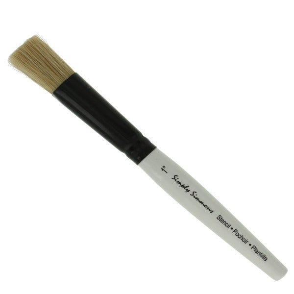 Simply Simmons Short Handle Brush - Stencil 1" - The Merri Artist - merriartist.com