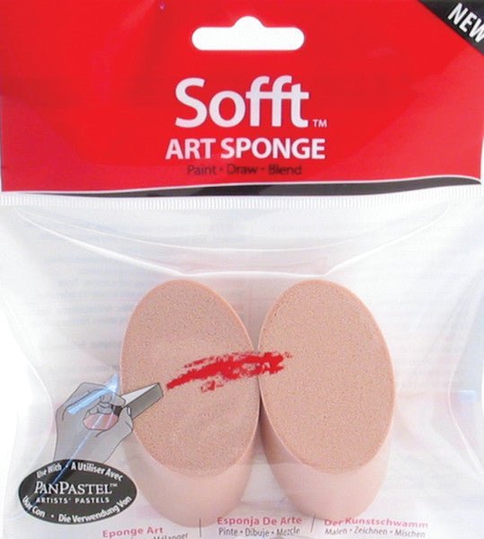 Sofft Tools Art Sponges Round Angle Slice 2 pack - The Merri Artist - merriartist.com