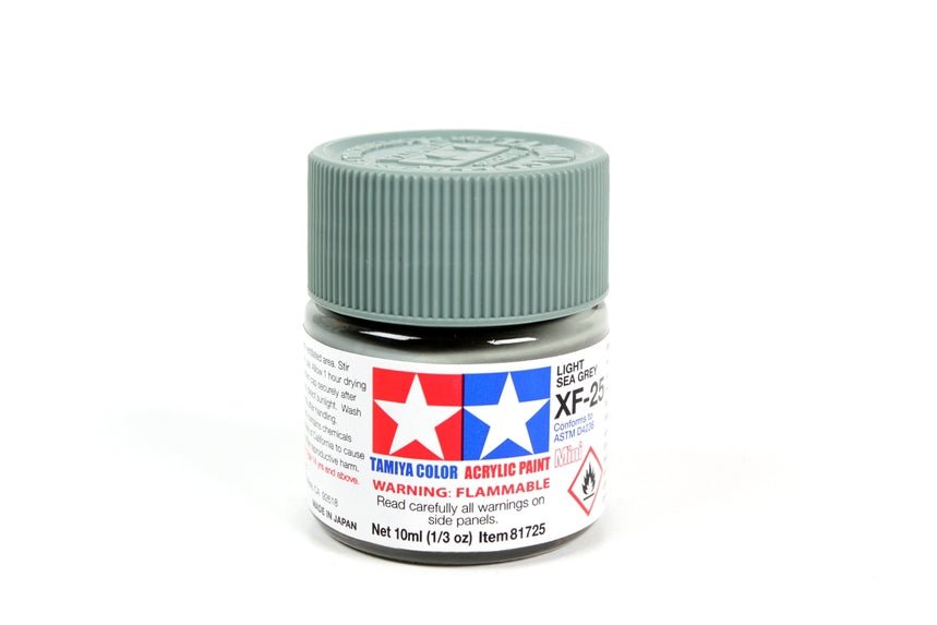 Tamiya Mini Acrylic 10 ml - XF - 25 Light Sea Gray Matte Finish - The Merri Artist - merriartist.com