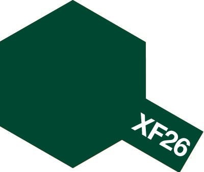 Tamiya Mini Acrylic 10 ml - XF - 26 Deep Green Matte Finish - The Merri Artist - merriartist.com