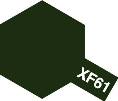 Tamiya Mini Acrylic 10 ml - XF - 61 Dark Green Matte Finish - The Merri Artist - merriartist.com