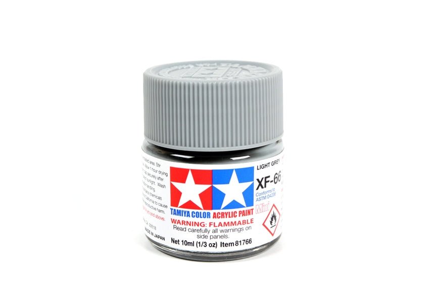 Tamiya Mini Acrylic 10 ml - XF - 66 Light Gray Matte Finish - The Merri Artist - merriartist.com