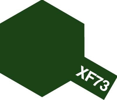 Tamiya Mini Acrylic 10 ml - XF - 73 Dark Green (JGSDF) Matte Finish - The Merri Artist - merriartist.com
