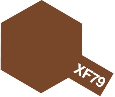 Tamiya Mini Acrylic 10 ml - XF - 79 Linoleum Deck Brown Matte Finish - The Merri Artist - merriartist.com