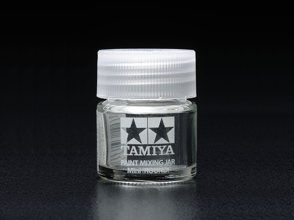 Tamiya Paint Glass Mixing Jar - Mini Round (10ml Bottle) - The Merri Artist - merriartist.com