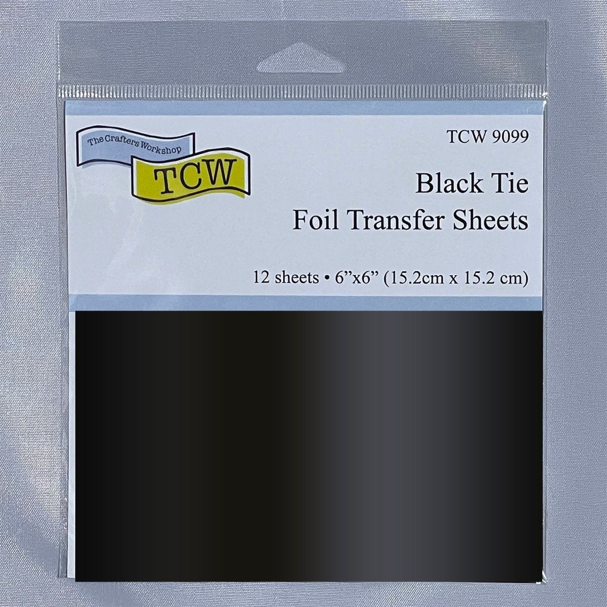 TCW Foil Transfer Sheets 6x6 - 12 Pack - Black Tie - The Merri Artist - merriartist.com
