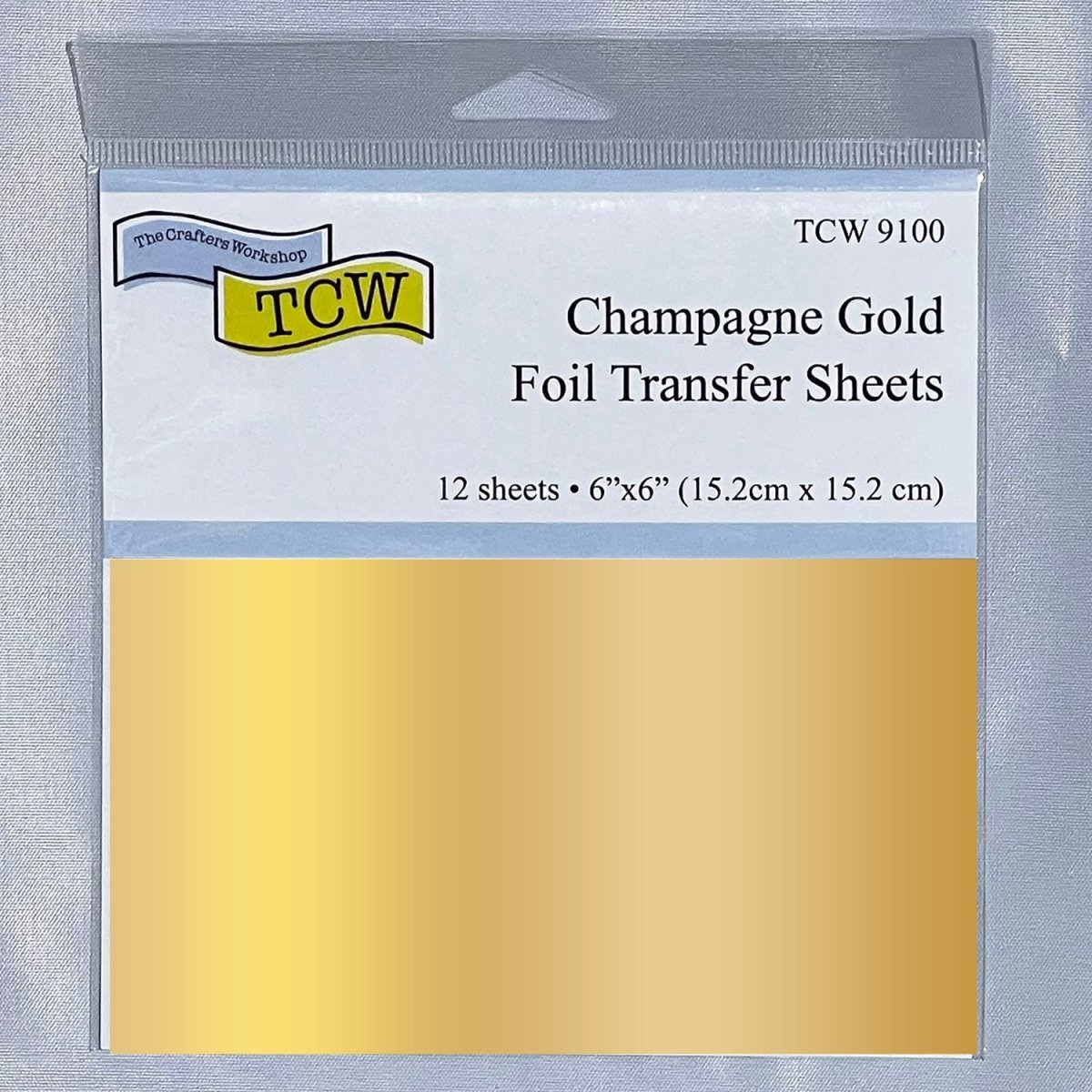TCW Foil Transfer Sheets 6x6 - 12 Pack - Champagne Gold - The Merri Artist - merriartist.com